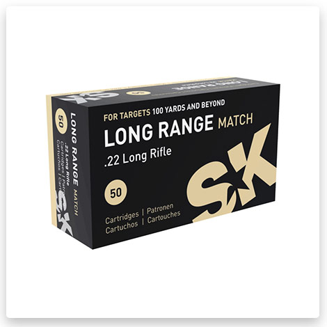22 Long Rifle - 40 Grain Lead Round Nose Brass Cased - SK