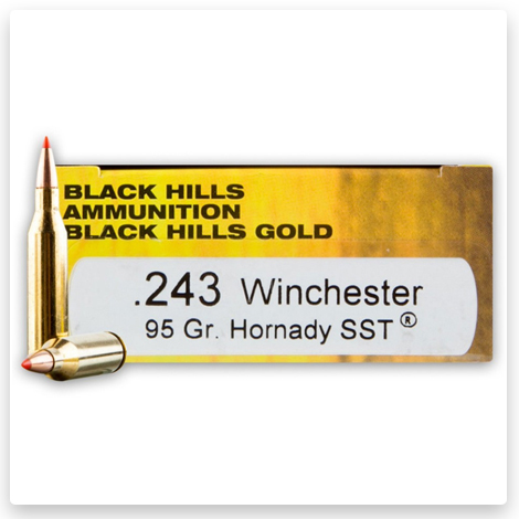 243 - 95 Grain SST Polymer Tip - Black Hills Gold