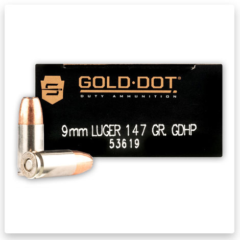 9mm - 147 Grain JHP - Speer Gold Dot LE