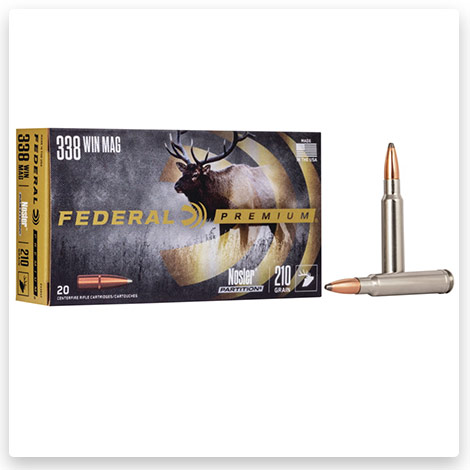 338 Winchester Magnum - 210 Grain Nosler Partition - Federal Premium