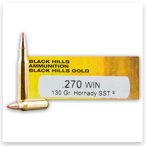 270 - 130 Grain Hornady SST - Black Hills Gold