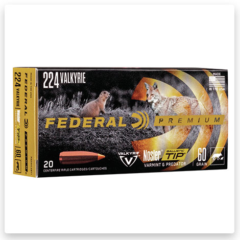 224 Valkyrie - 60 Grain Nosler Ballistic Tip - Federal Premium