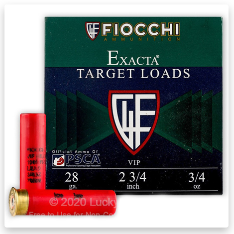 28 ga - 2 3/4" - 3/4oz. #8 Shot - Fiocchi VIP Target