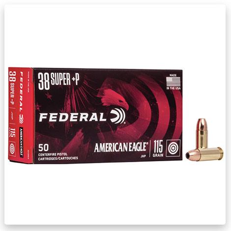 38 Super – +P 115 Grain JHP – Federal Premium