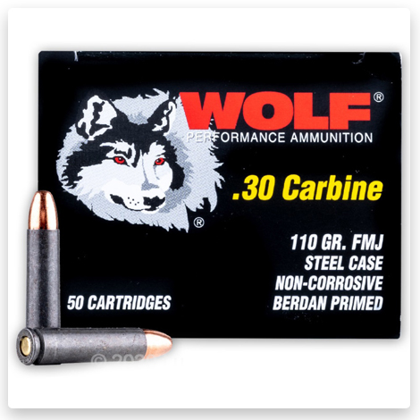 30 Carbine - 110 gr FMJ - Wolf PF