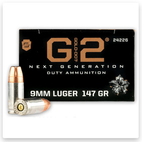 9mm - 147 Grain JHP - Speer Gold Dot G2