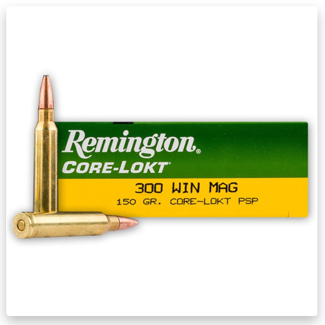 300 Winchester Magnum - 150 Grain PSP - Remington Core-Lokt
