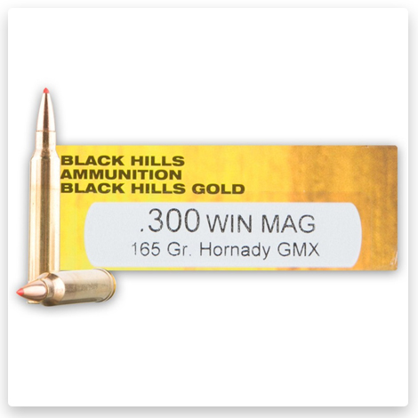 300 Winchester Magnum - 165 Grain Hornady GMX - Black Hills Gold