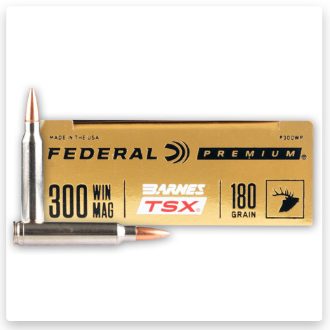 300 Winchester Magnum - 180 Grain Barnes TSX - Federal