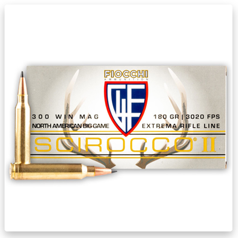 300 Winchester Magnum - 180 Grain Scirocco II PTS - Fiocchi Extrema