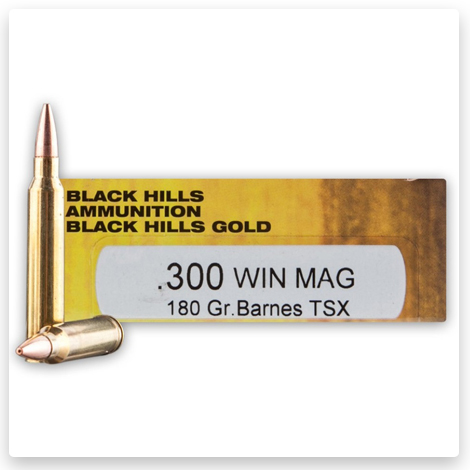 300 Winchester Magnum - 180 Grain TSX HP - Black Hills Gold