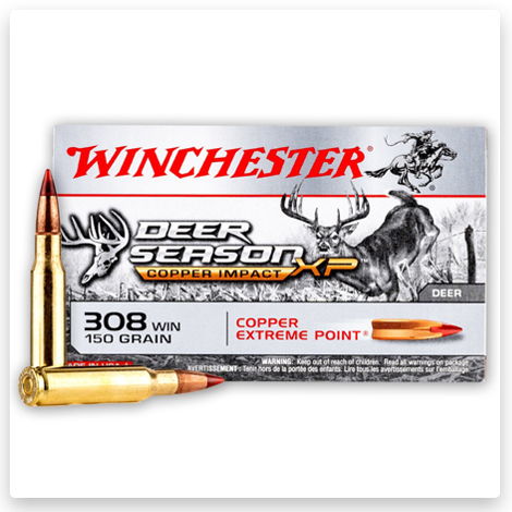 308 - 150 Grain Copper Extreme Point - Winchester Deer Season XP Copper Impact