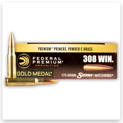 308 - 175 Grain HP-BT - Federal Premium Sierra Match King Gold Medal