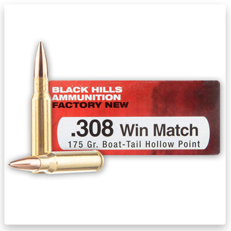 308 Win - 175 Grain HPBT - Black Hills Match