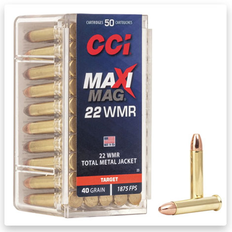 22 Winchester Magnum Rimfire - 40 grain Jacketed Soft Point - CCI Ammunition