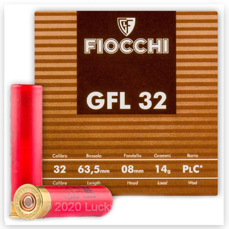 32 ga - 2-1/2" - 1/2 oz - #8 - Fiocchi Classic
