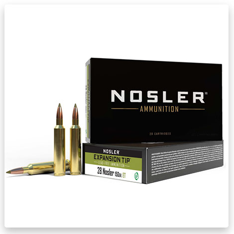 28 Nosler - 150 Grain E-Tip Lead-Free Brass - Nosler