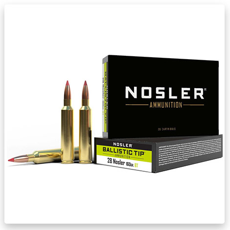 28 Nosler - 160 Grain Ballistic Tip Brass - Nosler