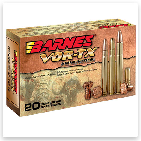 470 Nitro Express - 500 Grain TSX FB Rifle Cartridges - Barnes