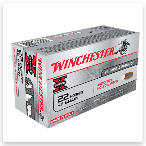 22 Hornet - 46 Grain Jacketed Hollow Point - Winchester