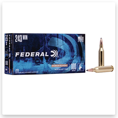 243 Winchester - 100 Grain Jacketed Soft Point - Federal Premium