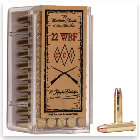 22 Winchester Rimfire - 45 Grain Jacketed Hollow Point - CCI Ammunition
