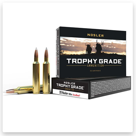 28 Nosler - 160 Grain AccuBond Brass Cased - Nosler