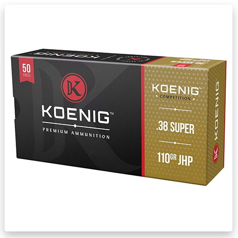 38 Super - 110 Grain Hollow Point Brass - Koenig