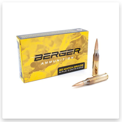 260 Remington - 130 Grain Hybrid Tactical Open Tip Match Brass Cased - Berger