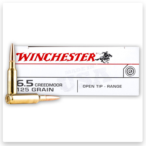 6.5 Creedmoor - 125 Grain Open Tip Range - Winchester USA