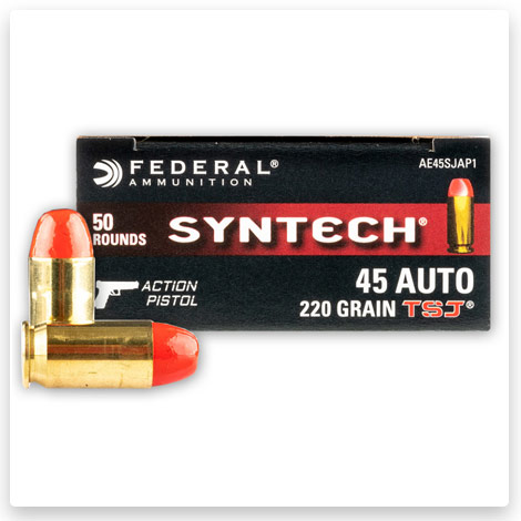 45 ACP - 220 Grain Total Synthetic Jacket - Federal Syntech Action Pistol