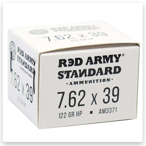 7.62x39mm - 122 Grain Hollow Point Brass - Red Army Standard