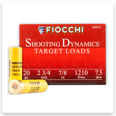 20 Gauge - 2-3/4" 7/8oz. #7.5 Shot - Fiocchi