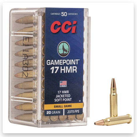 17 Hornady Magnum Rimfire - 20 Grain Jacketed Soft Point - CCI Ammunition