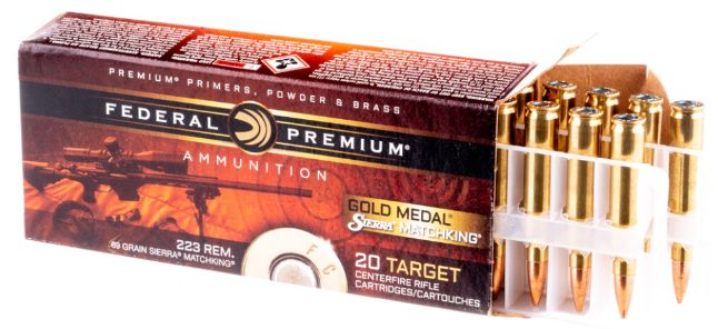 223 Rem – 69 Grain BT-HP – Federal Premium Sierra Match King Gold Medal
