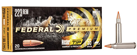 223 Remington – 55 Grain Nosler Ballistic Tip Brass – Federal Premium