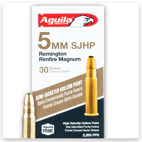 5mm Rem Mag - 30 Grain SJHP - Aguila 