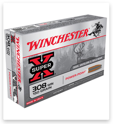 Winchester SUPER-X RIFLE .308 Winchester Power-Point Brass Cased