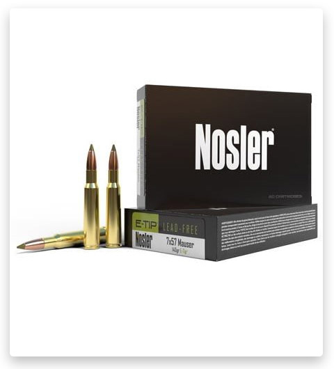 Nosler 7x57mm Mauser 140 Grain E-Tip Brass
