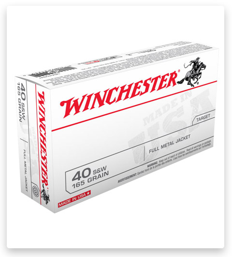 Winchester .40 USA Handgun Grain Full Metal Jacket Brass Cases