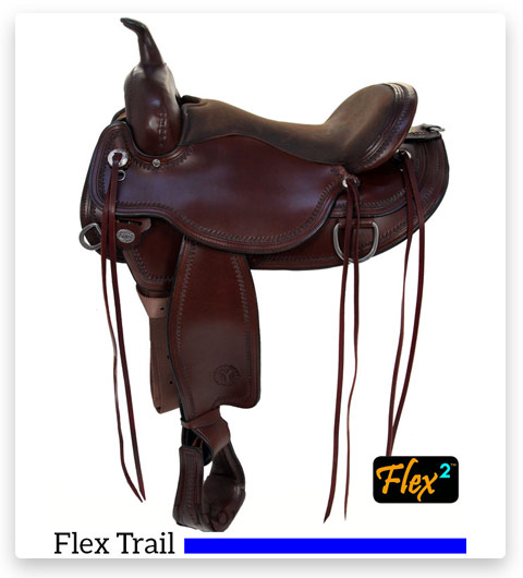 Circle Omaha Flex Western Trail Saddle 1554