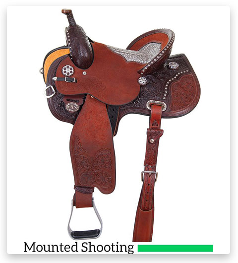 Circle Y Kenda Lenseigne Running Mounted Shooting Western Saddle