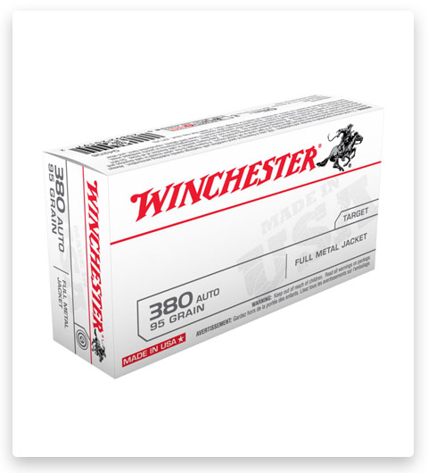 Winchester USA HANDGUN .380 ACP Full Metal Jacket Brass