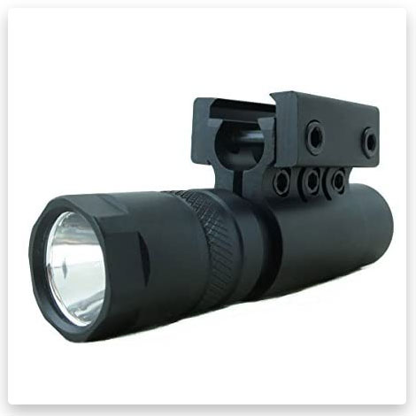 Monstrum 90 Lumens LED Flashlight with Rail Mount