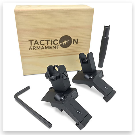 TACTICON 45 Degree Offset Flip Up Iron Sights