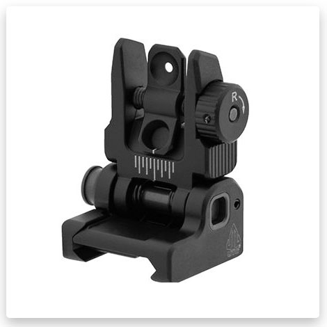 Leapers UTG ACCU-SYNC Spring-Loaded AR15 Flip-Up Rear Sight