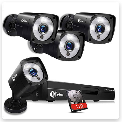 XVIM 1080P Full Color Night Vision 8CH Home Security Camera System