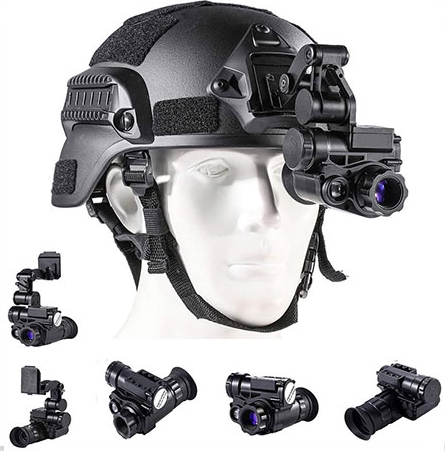 Blu7ive Digital Night Vision Monocular With Helmet