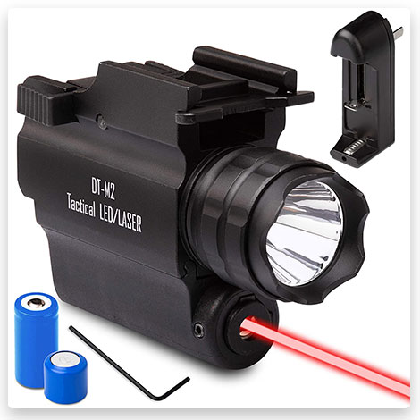 DefendTek Rechargeable Rail Mounted Red Laser Sight