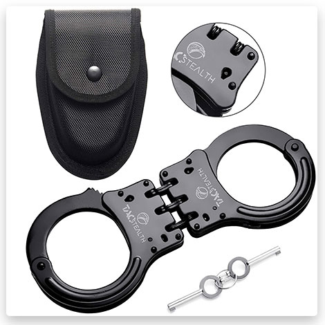 TacStealth Double Lock Hinged Handcuffs